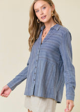 Load image into Gallery viewer, Denim Chambray Shirt - Farm Town Floral & Boutique
