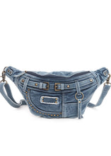 Load image into Gallery viewer, Denim Myra Handbag - Farm Town Floral & Boutique