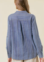 Load image into Gallery viewer, Denim Chambray Shirt - Farm Town Floral & Boutique