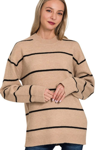 Beige Back to School Sweater - Farm Town Floral & Boutique