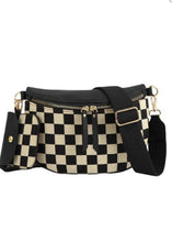 Load image into Gallery viewer, Checkered Crossbody Handbag - Farm Town Floral &amp; Boutique

