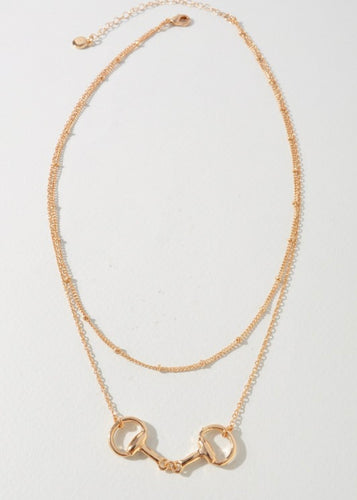 Gold or Silver Bit Necklace - Farm Town Floral & Boutique