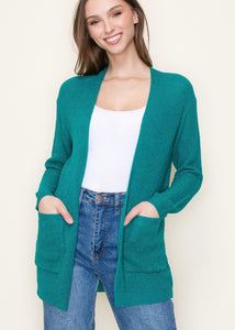 Teal Soft Summer Cardigan - Farm Town Floral & Boutique