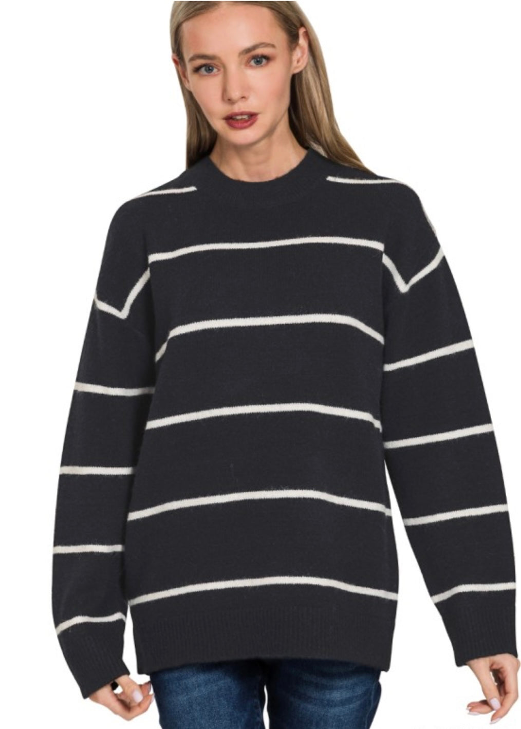 Black Back to School Sweater - Farm Town Floral & Boutique