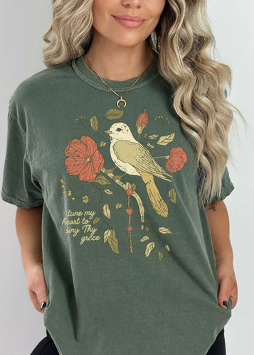 Comfort Colors Tee Moss - Farm Town Floral & Boutique