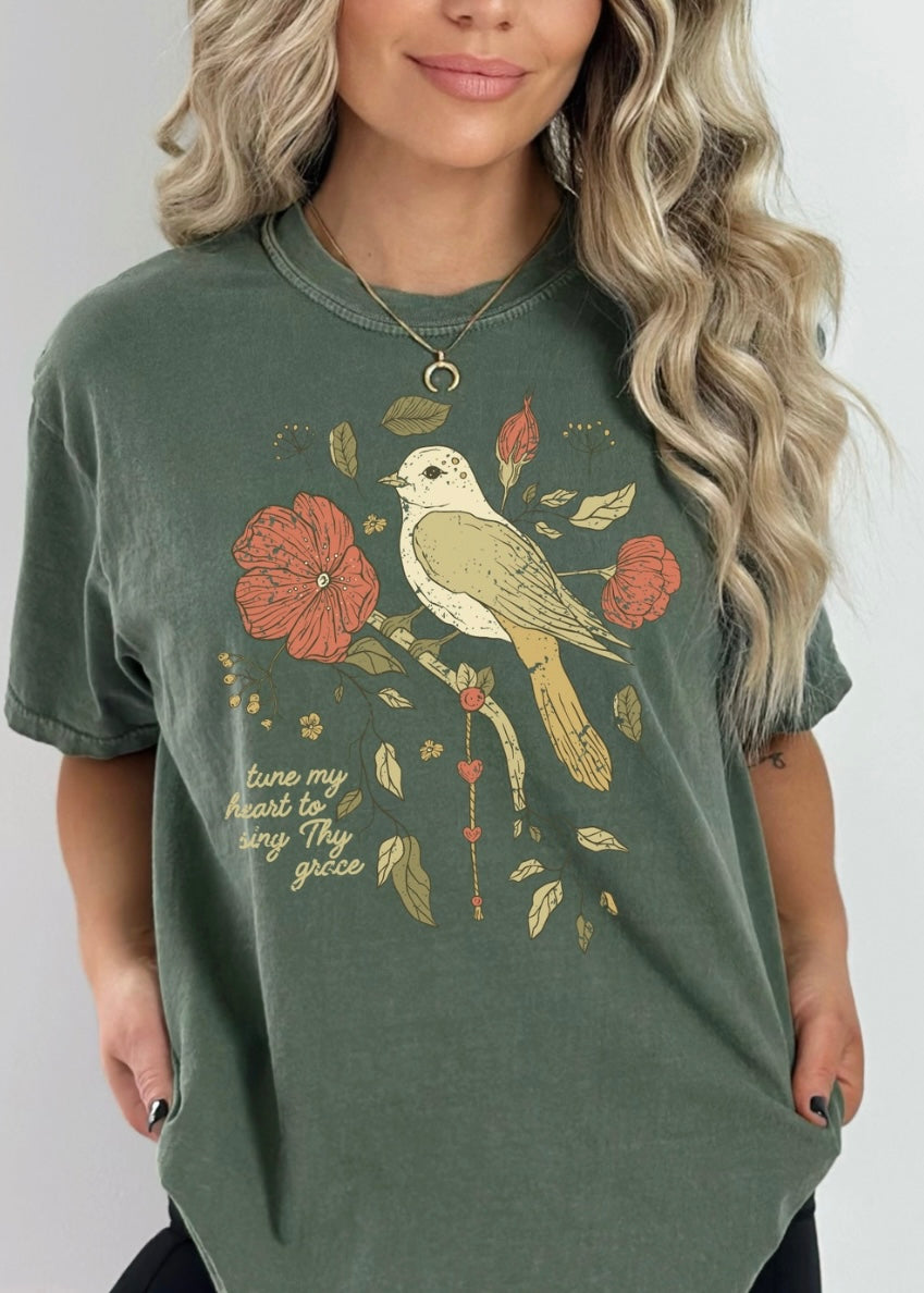 Comfort Colors Tee Moss - Farm Town Floral & Boutique
