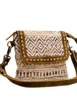 Load image into Gallery viewer, Neutral Buck Weave Handbag - Farm Town Floral &amp; Boutique
