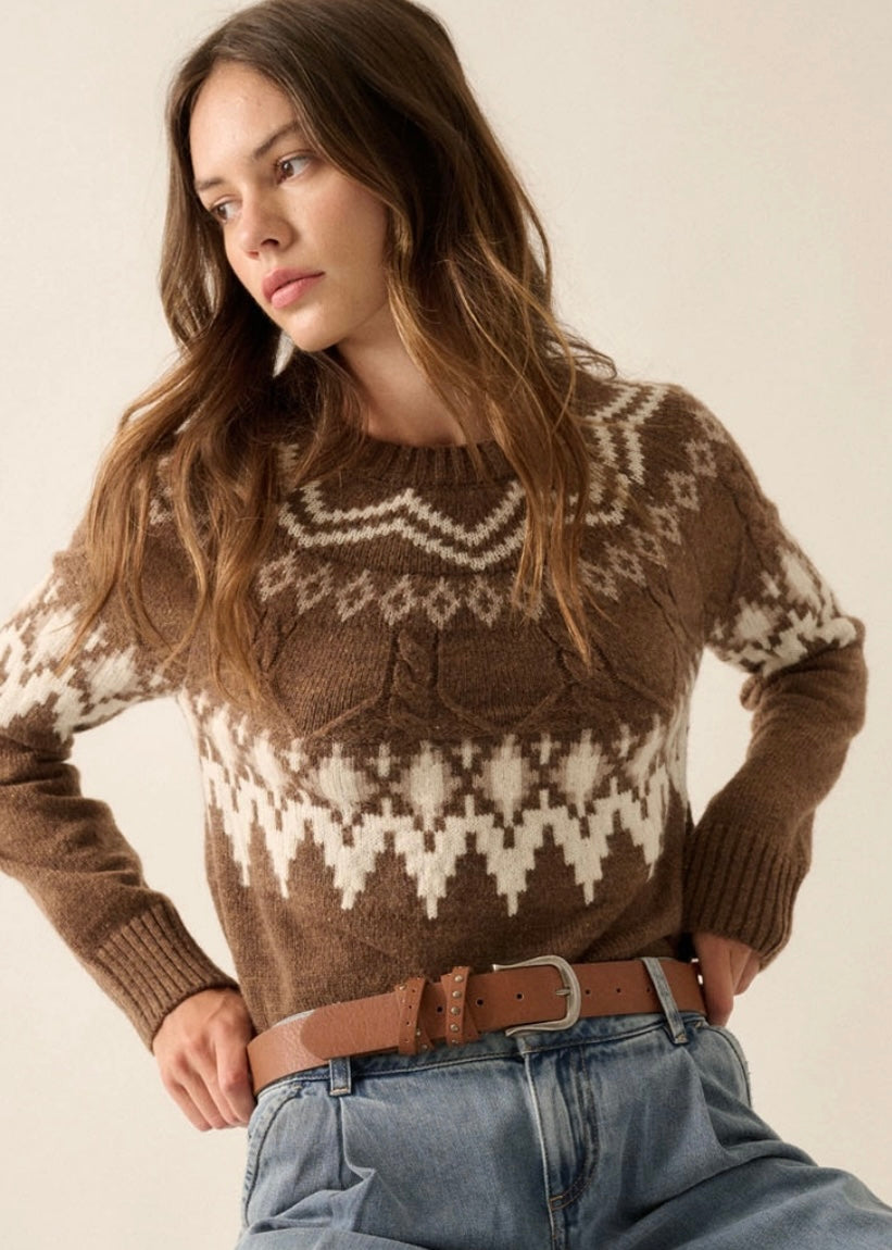 Hot Cocoa Brown Sweater