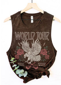 Brown Eagle Tank Top