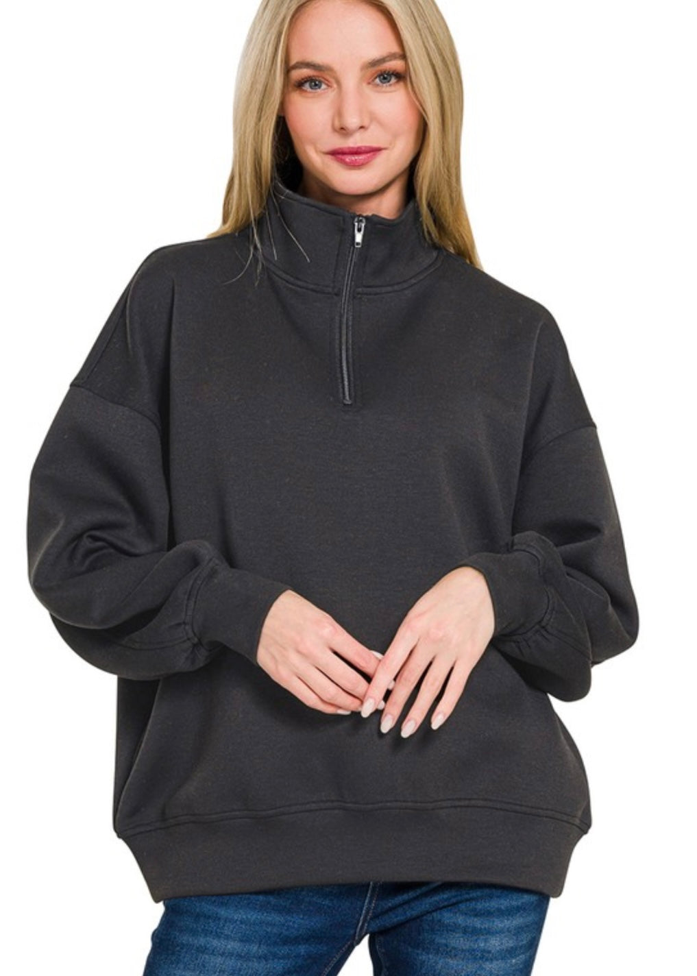 Black Scuba Pullover