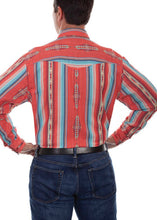 Load image into Gallery viewer, Mens Scullys Coral Western Shirt - Farm Town Floral &amp; Boutique
