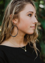 Load image into Gallery viewer, Genuine Horn Hoop Earrings - Farm Town Floral &amp; Boutique
