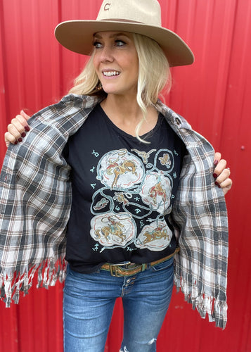 Rodeo Graphic Tee - Farm Town Floral & Boutique