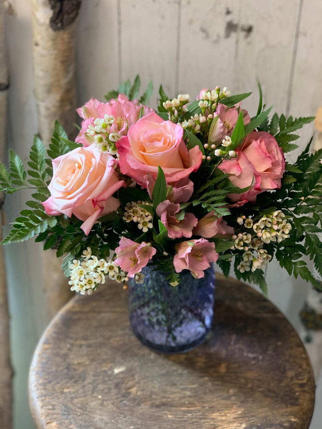 Pretty Spring Pinks Vase - Farm Town Floral & Boutique